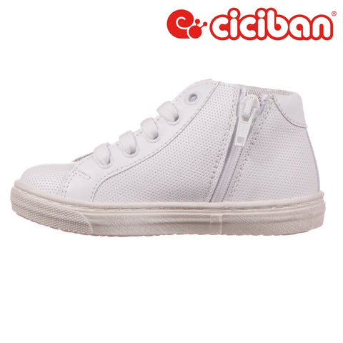 Urban White 40 - Textile Lining Side Zipper Shoe