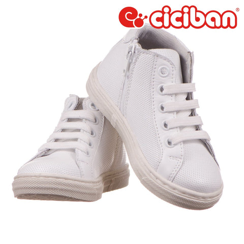 Urban White 40 - Textile Lining Side Zipper Shoe